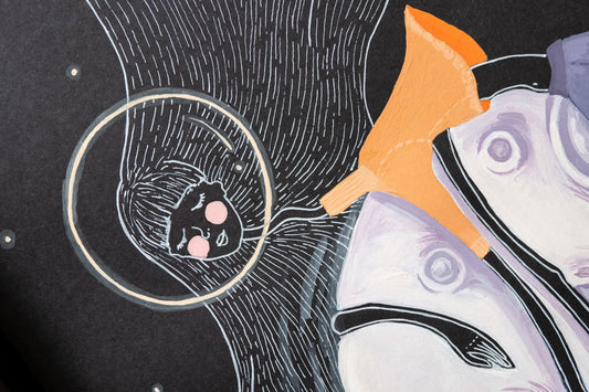 Ilustrație - Am atins luna, S. Hanelore