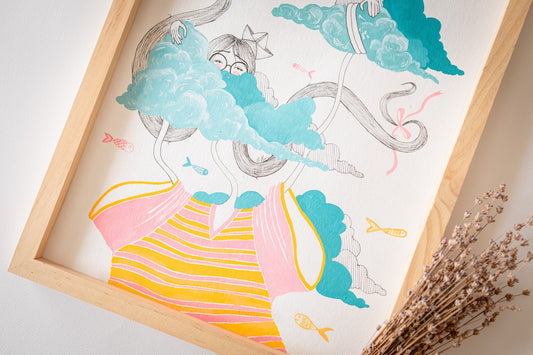 Ilustrație - Ascunsă printre nori, S. Hanelore