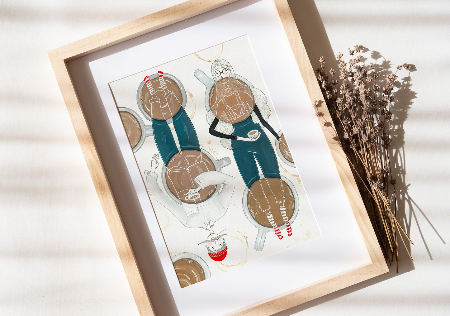 Fine Art Print Giclée - "Pauză de cafea" - S. Hanelore