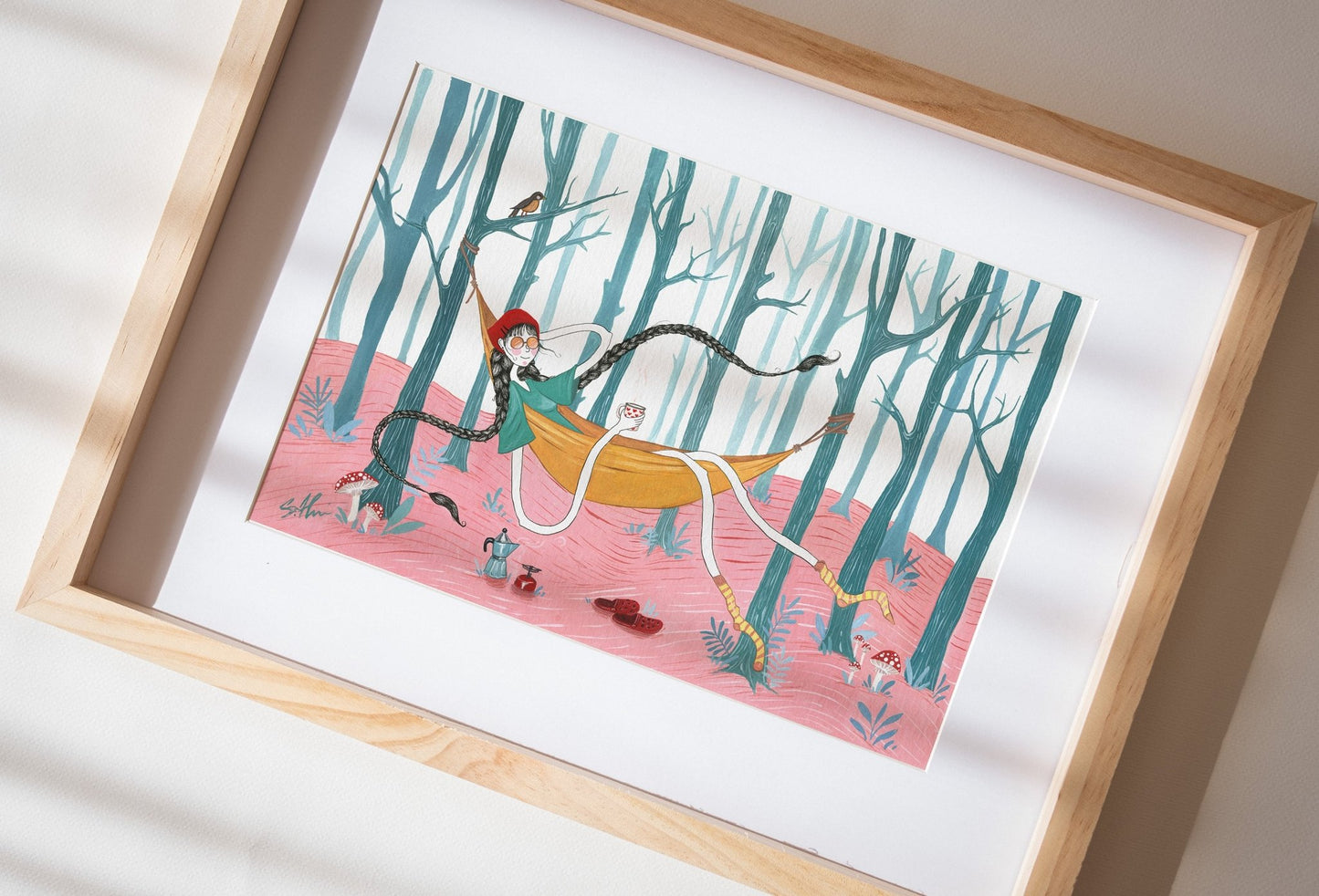 Fine Art Print Giclée - "Scufița roșie modernă" - S. Hanelore