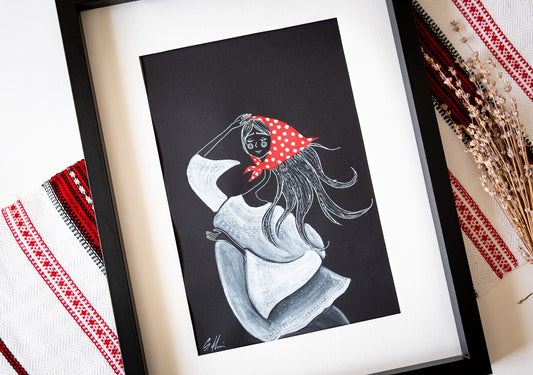 Ilustrație - Mândra cu năframă, S. Hanelore