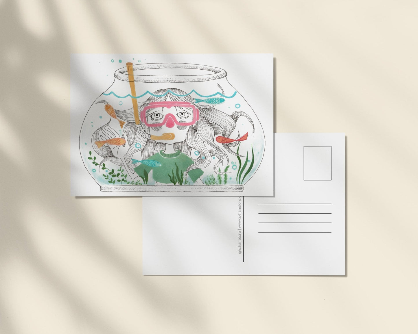 Postcard "Mi - e dor de vară" - S. Hanelore