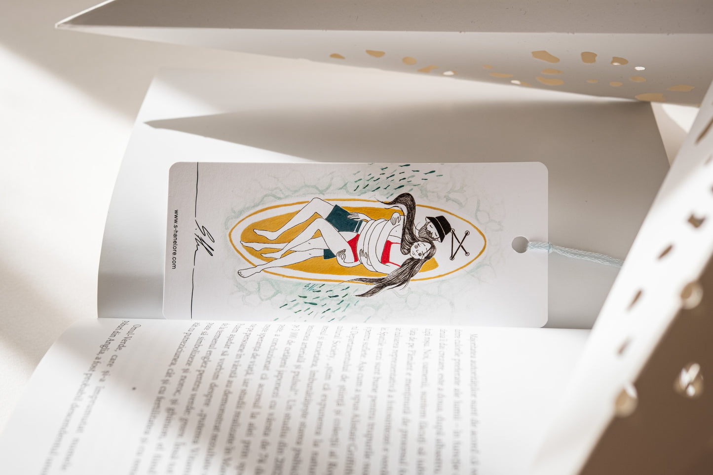 Semn de carte ”Iubire pe apă”