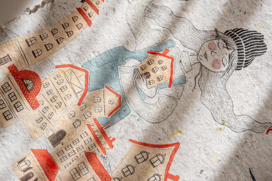 Ilustrație pe hârtie manuală - Acasă, S Hanelore