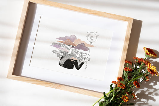 Ilustrație - Cu capu-n nori, S. Hanelore