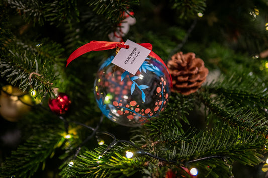 Glob de sticlă pictat - S. Hanelore