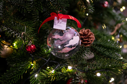 Glob de sticlă pictat - S. Hanelore