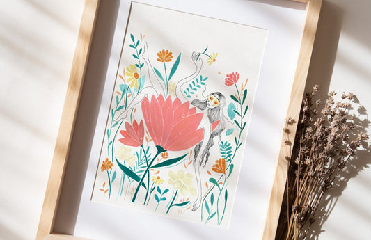 Ilustrație - Printre flori, S. Hanelore