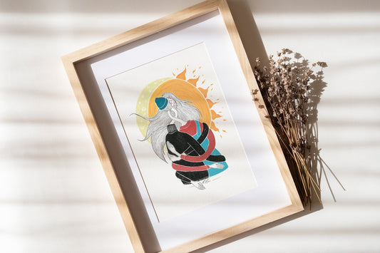 Ilustrație - Soarele și luna, S. Hanelore