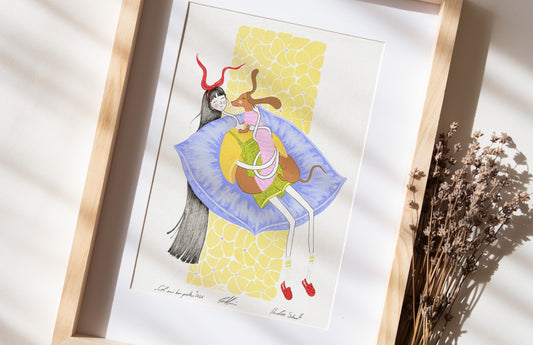 Fine Art Print Giclée - "Cel mai bun prieten"