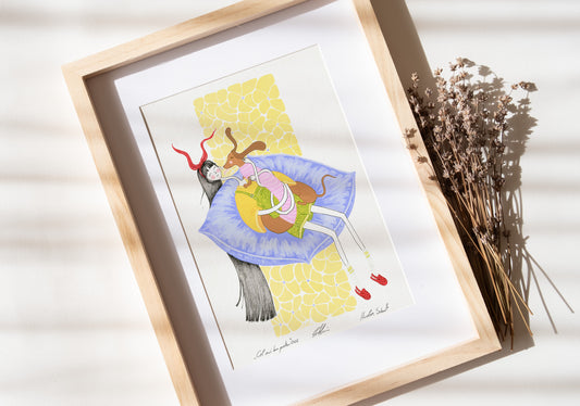 Fine Art Print Giclée - "Cel mai bun prieten"
