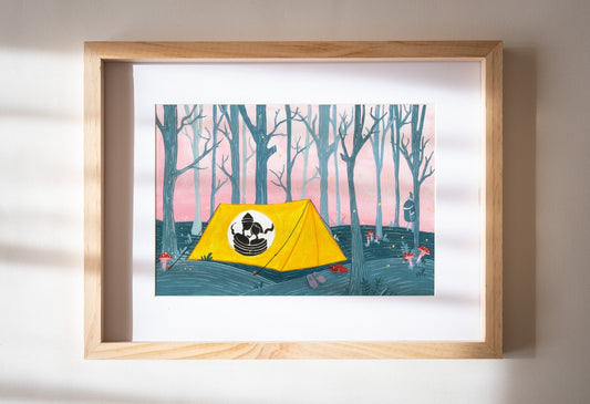 Fine Art Print Giclée - "Cu cortul în amurg" - S. Hanelore