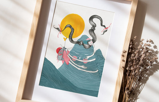 Fine Art Print Giclée - "Mai ușor" - S. Hanelore