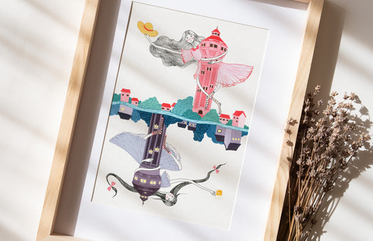 Fine Art Print Giclée - "Turnurile de apă"