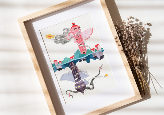 Fine Art Print Giclée - "Turnurile de apă"