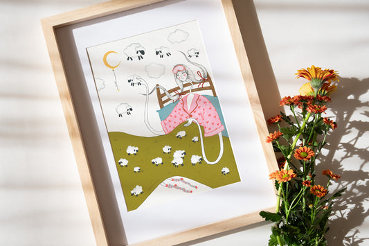 Norii vii: Ilustrație originală realizată în tehnică mixtă, cu guașă și liner.