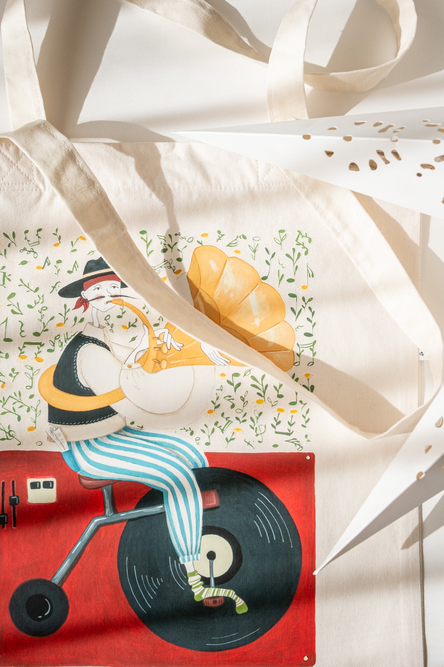 Sacoșă ilustrată "Cântec viu"