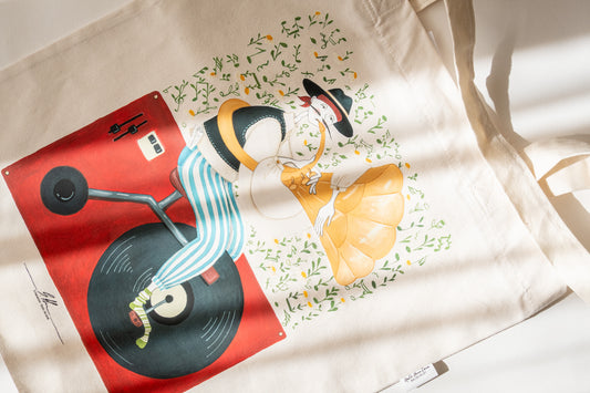 Sacoșă ilustrată "Cântec viu"