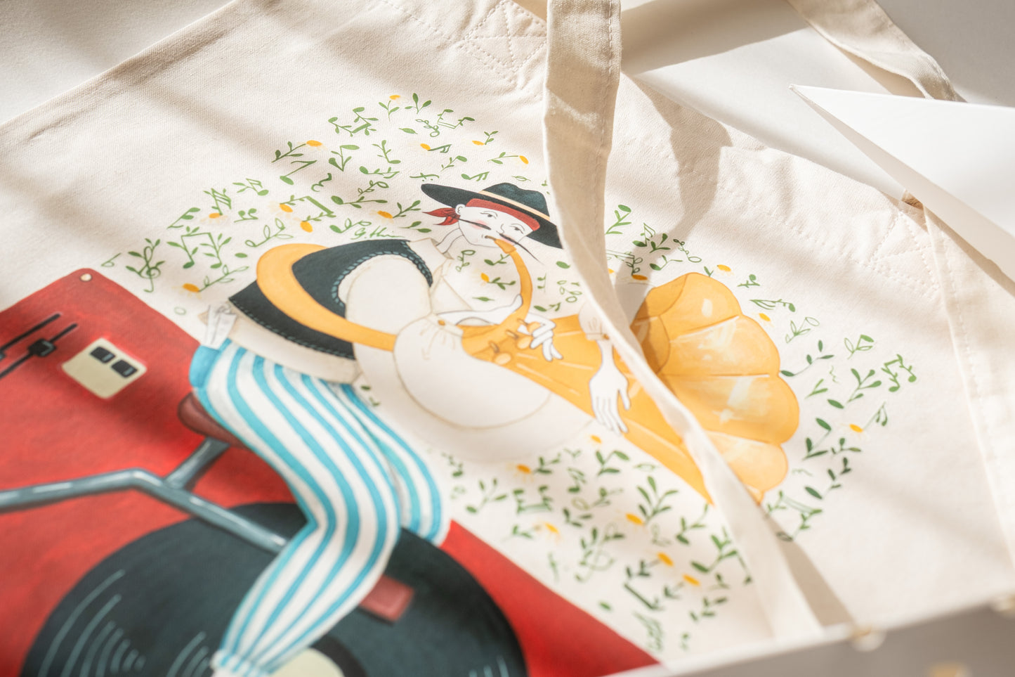 Sacoșă ilustrată "Cântec viu"