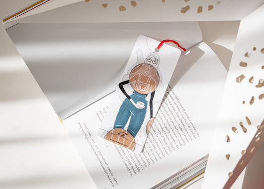 Semn de carte ”Pauză de cafea - Ea”