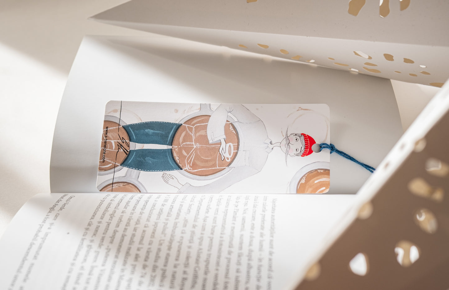 Semn de carte ”Pauză de cafea - El”