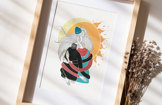 Ilustrație - Soarele și luna, S. Hanelore